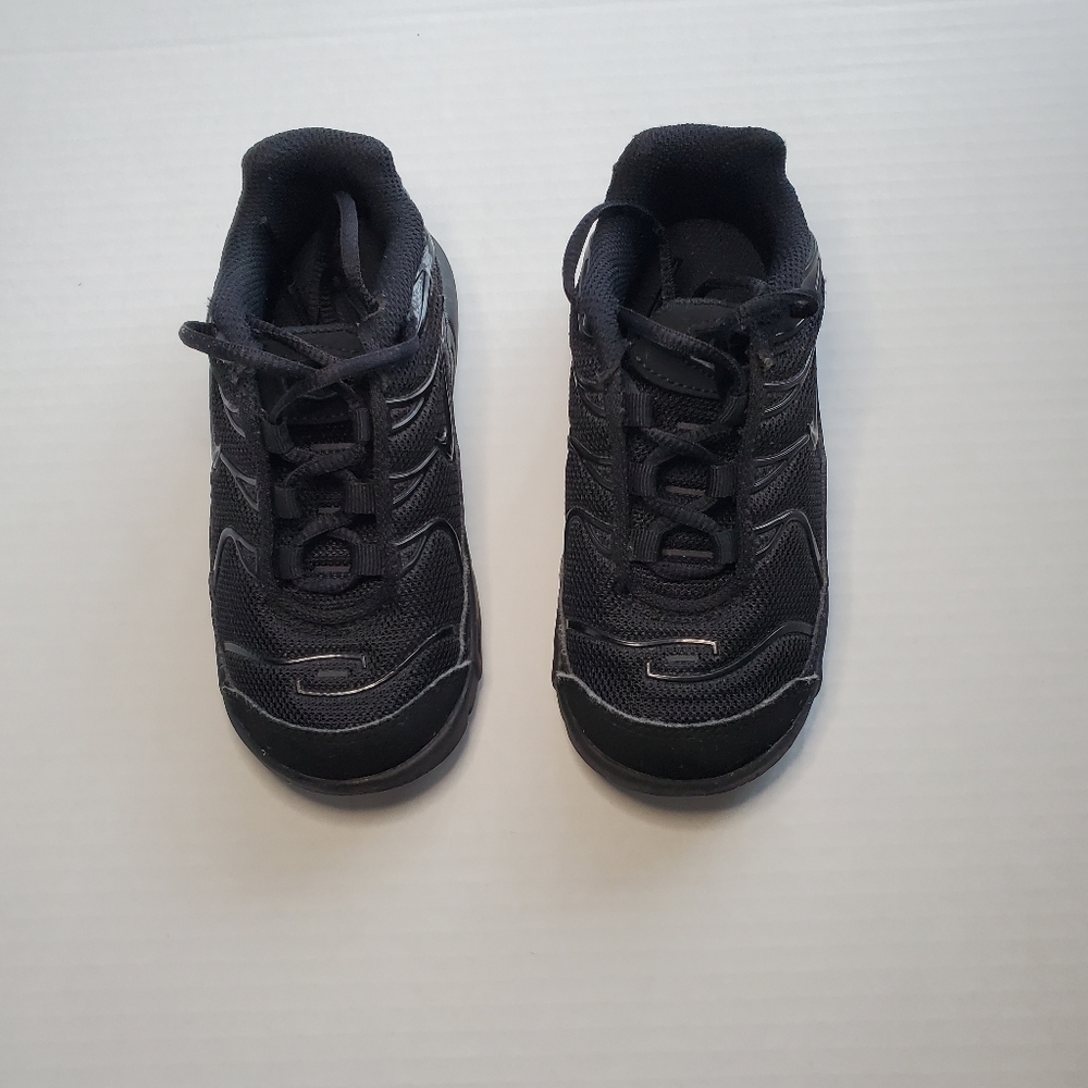 Nike Air Max Plus TD ES Boy Size 9C Black Toddler Sneakers Shoes Running